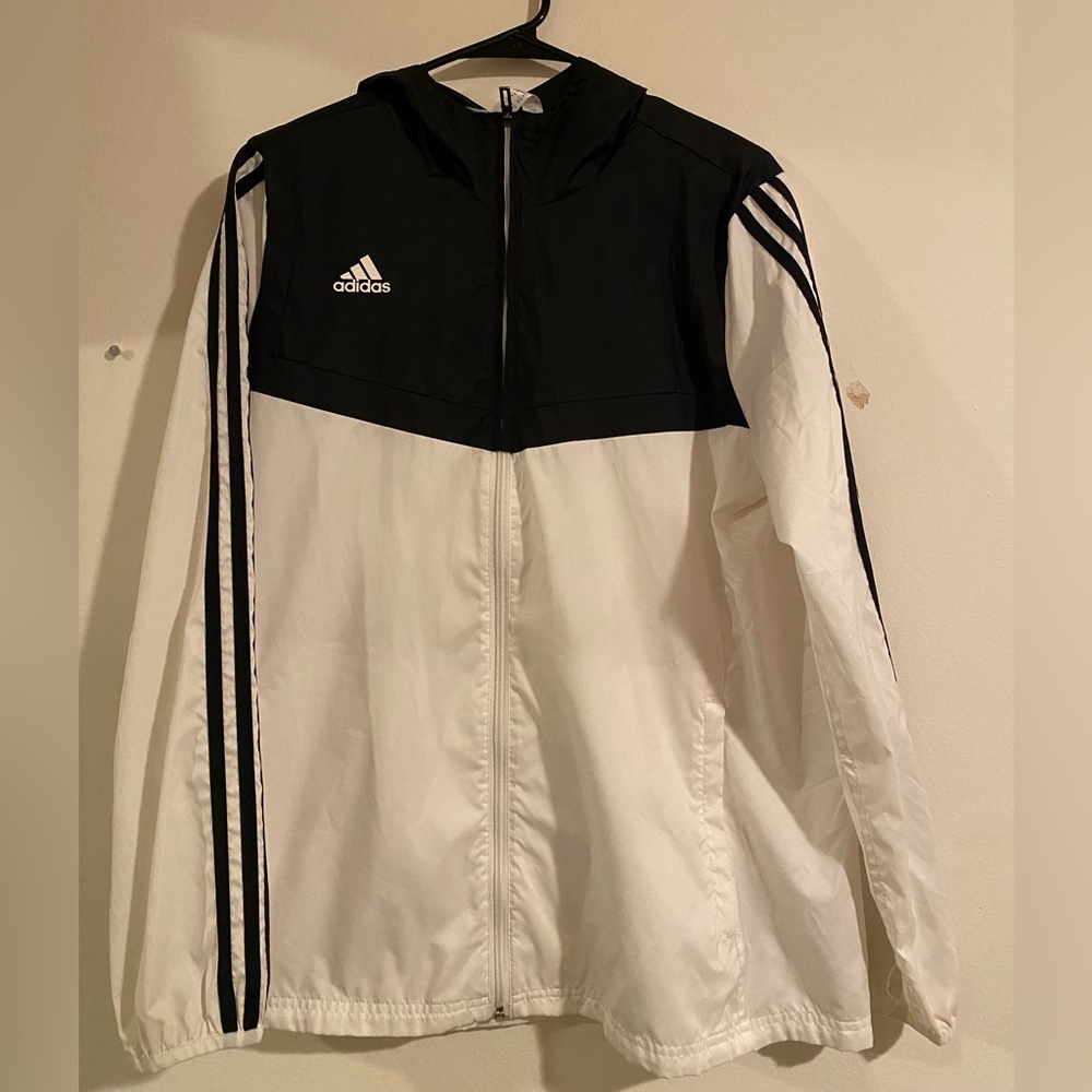 Adidas women’s windbreaker zip up
